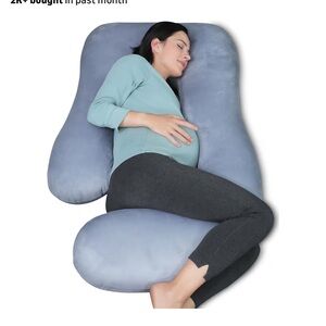 Comfortable Maternity Pillow in GREY. Removable casing